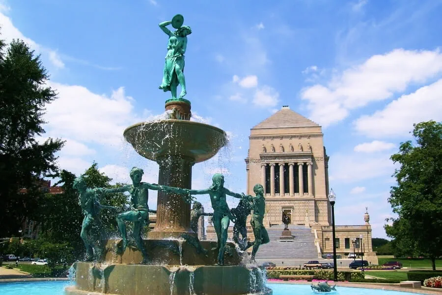 Fountain Memorial in Indianapolis, Indiana