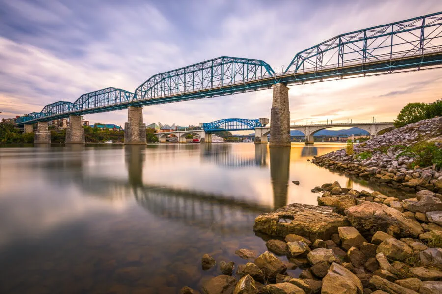 Walnut Street Bridge in Chattanooga, Tennessee