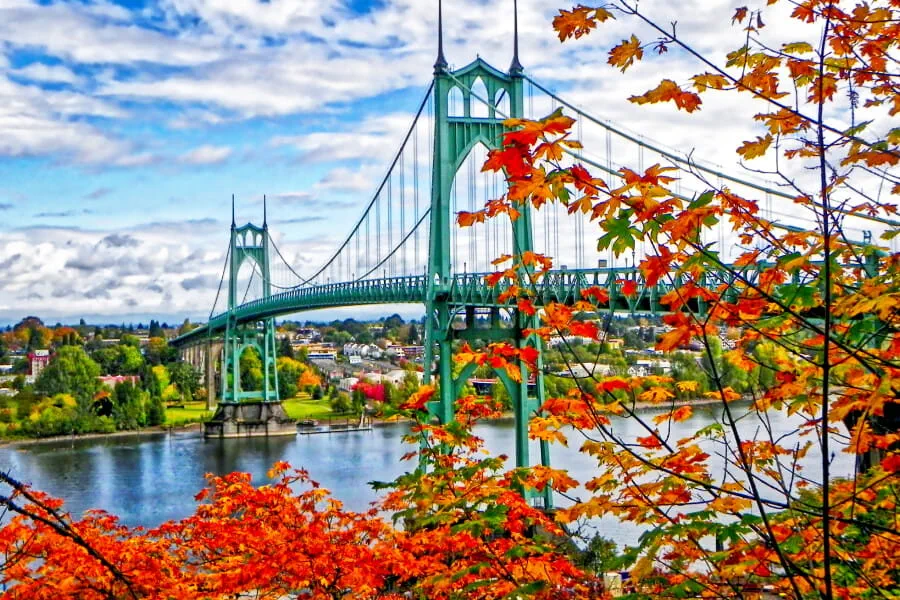 St. Johns Bridge in Portland, Oregon