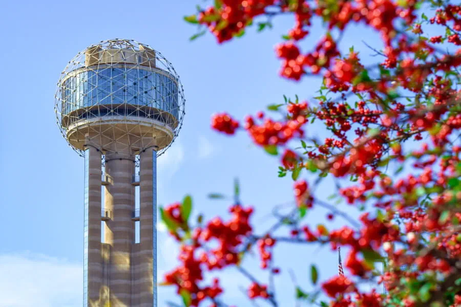 Reunion Tower in Downtown Dallas, Texas